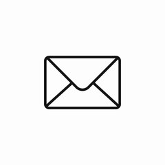 closed envelope message icon sign vector
