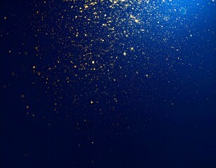Obraz premium Floating dust particles illuminated by a single cinematic beam of light on a dark gradient background