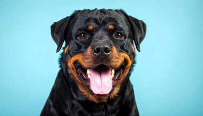 Obraz premium Happy Rottweiler portrait