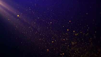Fototapeta premium Floating dust particles illuminated by a single cinematic beam of light on a dark gradient background