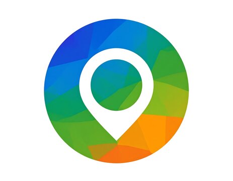 Colorful location marker