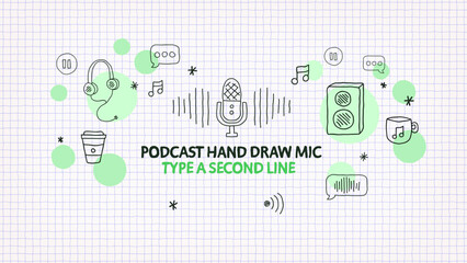 Podcast And Streamers Doodles Opener