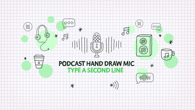 Podcast And Streamers Doodles Opener