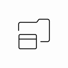 folder document icon icon sign vector