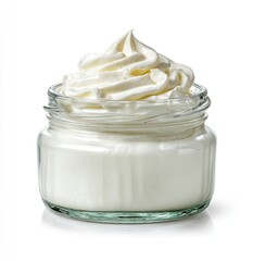 Whipped cream in a glass jar