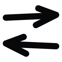 Arrow Silhouette Vector – Minimal Direction Icon for Navigation and UI Design, Vector illustration of a clean and bold arrow silhouette pointing in one direction. Designed in minimal style.