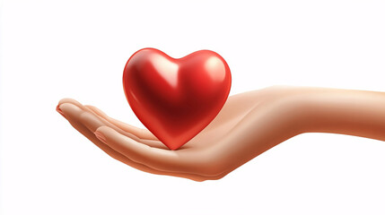 Fototapeta premium heart in hands