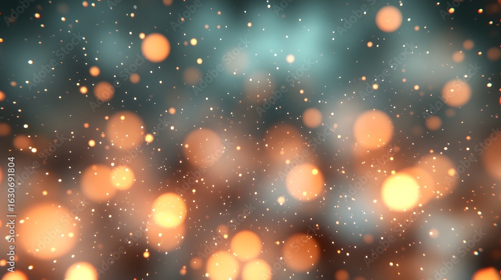 Poster abstract bokeh background with warm tones.