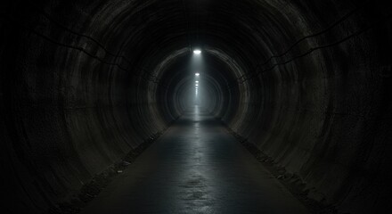 Obraz premium Dark tunnel perspective