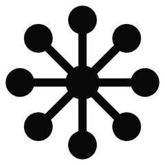 Networking Concept Vector Illustration – Connection, Data, Communication Icons, 
Vector illustration representing networking and connection concepts. Includes abstract elements like people connecting,