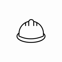 protective hard hat icon sign vector