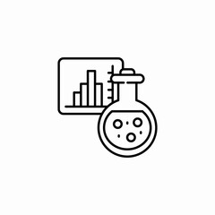 scientific data analysis icon sign vector