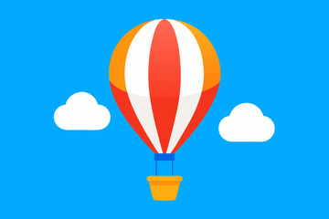 Fototapeta premium hot air balloon blue sky