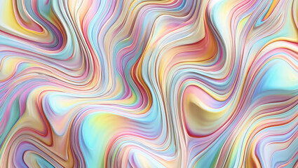 Obraz premium Abstract 3D background with mother-of-pearl metal plates in a complex geometric pattern in a three-dimensional composition with blue and purple colors with different shades and iridescent effects.