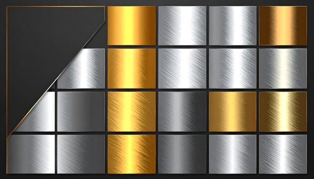 Metal gradient swatches