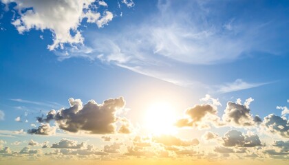 Dramatic sunset cloudscape