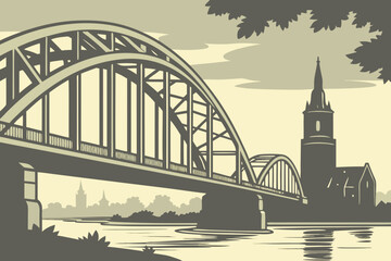 Arnhem, Gelderland, the Netherlands – Remembered for the John Frost Bridge and WWII history