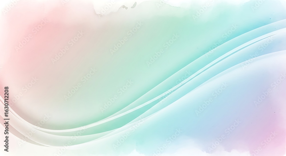 Aufkleber pastel swirl background with soft colors and smooth gradient for modern design and web templates or 