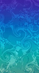 Abstract swirling patterns of vibrant teal and blue colors.
