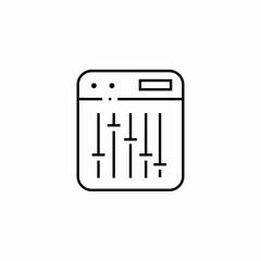 sound mixer equalizer icon sign vector