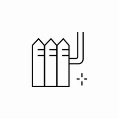 solar panel system icon sign vector