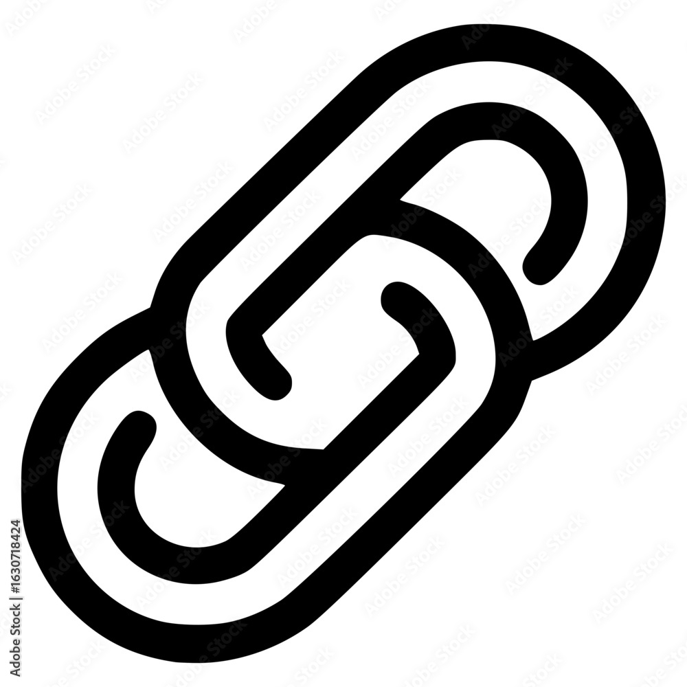 Poster link icon symbolizing connectivity and joining items