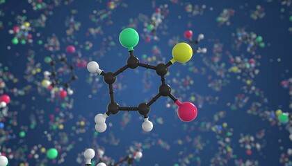 Molecular structure of chemical compound (2)