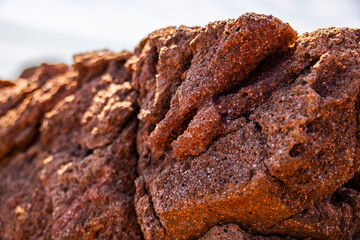 close up red rocks