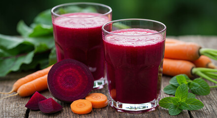  Beetroot and carrot juice