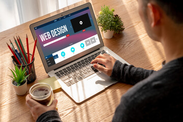 Website design software provide modish template for online retail business and e-commerce