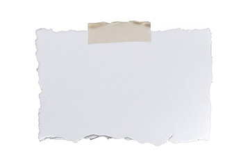 Graphic Design Element: White Torn Paper Piece, png