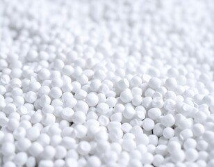Close-up of many small white balls (1)