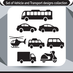 Transportation Diversity An Illustration of Vehicle Choices for Modern Travel and Deliveries in a Single Graphic Set