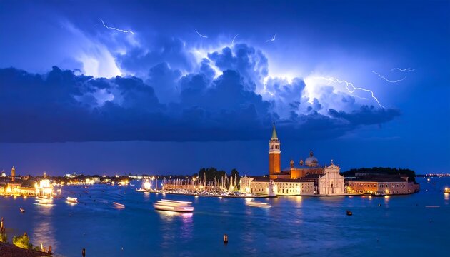 Dramatic Venetian storm - Powered by Adobe