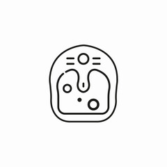 foot spa device icon sign vector