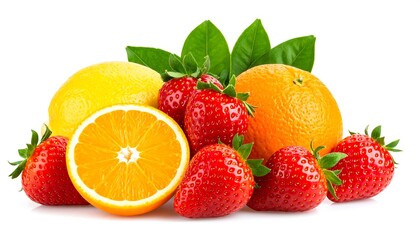 Fresh citrus and berries