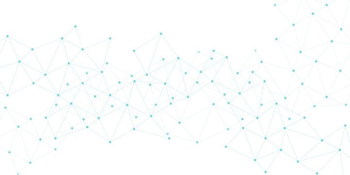 Abstract polygon connection mesh digital technology futuristic communication high tech concept. Digital technology futuristic internet network speed connection white background. Line background