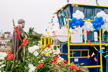 Festa dos Pescadores. Procissão Marítima de São Pedro. Macaé/RJ.