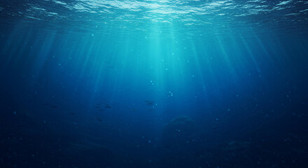 Abstract View of Ocean Currents and Flow