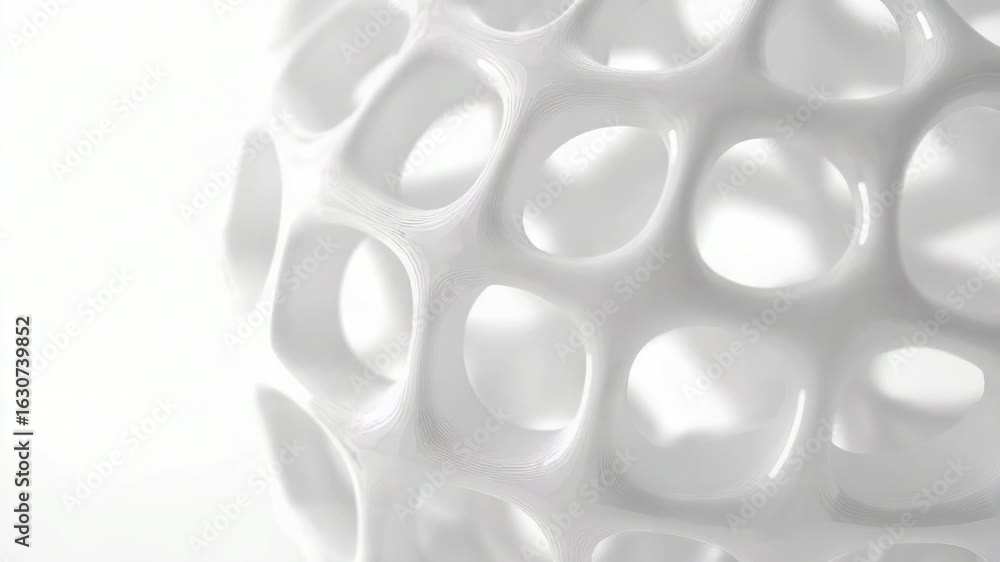 Poster a close-up shot of a white object on a table, great for use in product photography, design concepts 