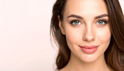 Close-up portrait of a woman with a natural smile