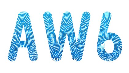 Fingerprint stylized text
