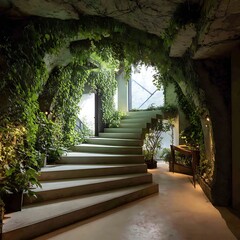 Naklejka premium tunnel in the garden