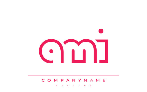AMI abstract letter logo design. Modern Business Logo Design With Abstract Typography and Contemporary Style