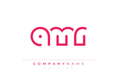 AMR abstract letter logo design. Modern Business Logo Design With Abstract Typography and Contemporary Style