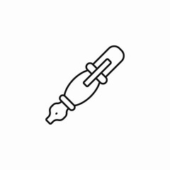 classic ink pen icon sign vector