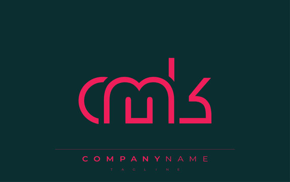 CMK abstract letter logo design. Modern Business Logo Design With Abstract Typography and Contemporary Style