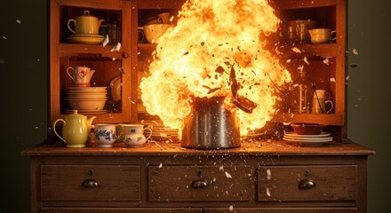 Kitchen explosion