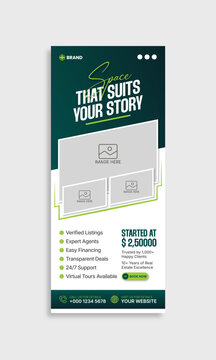 Modern Real Estate Roll Up Banner Template