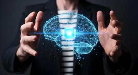 AI Brain Technology Innovation Human Mind Concept
